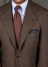 Ancient Madder Silk Tie Hand Rolled