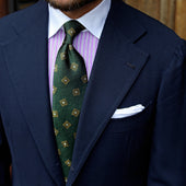 Geometrical Japanese Boucle Silk Tie