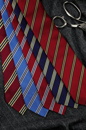Bespoke Repp Stripe Silk Tie