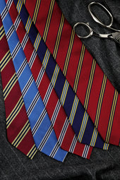 Bespoke Repp Stripe Silk Tie