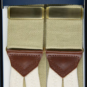 Barathea Braces Beige