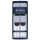 Seersucker Cotton Braces - Navy / White