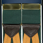 Barathea Braces Green