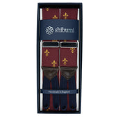 Barathea Braces - Burgundy - Fleur-de-Lys