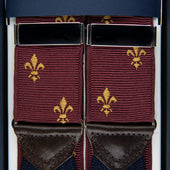 Barathea Braces Fleur De Lys