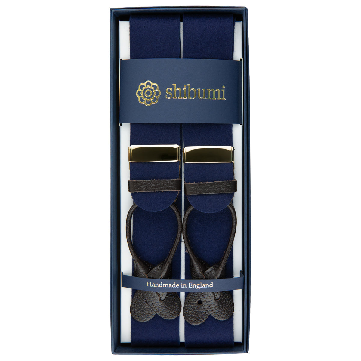 Boxcloth Braces Leather