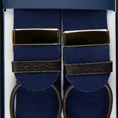 Boxcloth Braces Leather