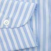 Poplin Semi Spread Shirt Ticking Stripe