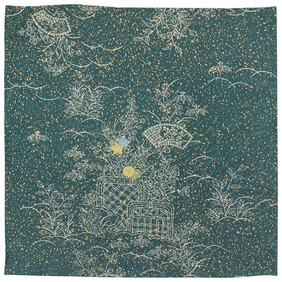 Vintage Kimono Silk Pocket Square