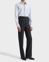 Chemise Col Classique En Popeline De Coton Bleu Ciel