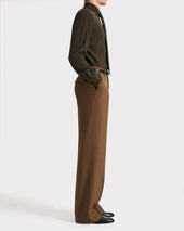 Chemise Col Classique En Cr Pe De Soie