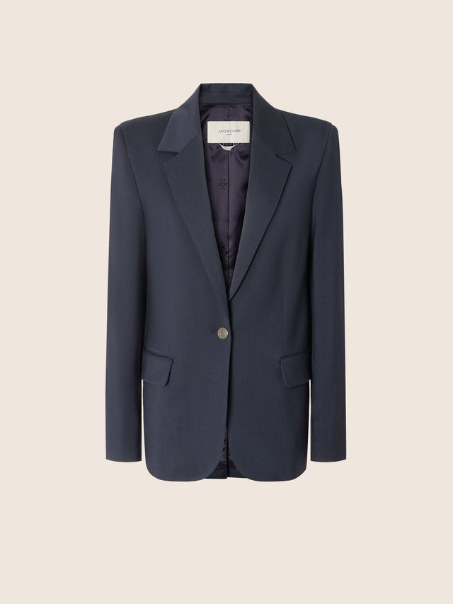 Stretch Wool Twill Blazer