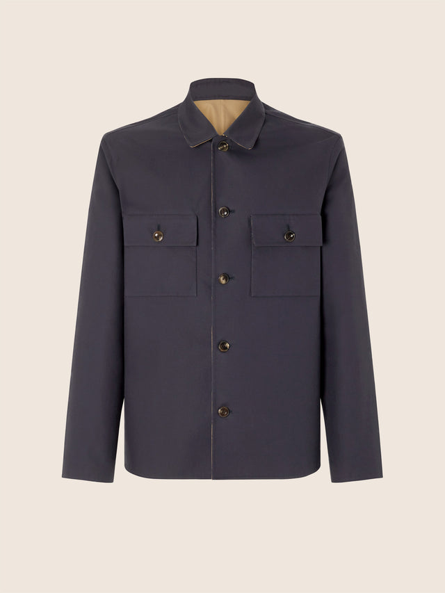 Reversible Sea Island Cotton Overshirt