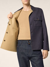 Reversible Sea Island Cotton Overshirt