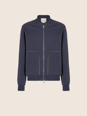 Bomber in Sea Island Cotton Fleece