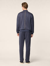 Bomber In Sea Island Cotton Fleece