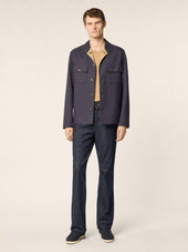Reversible Sea Island Cotton Overshirt