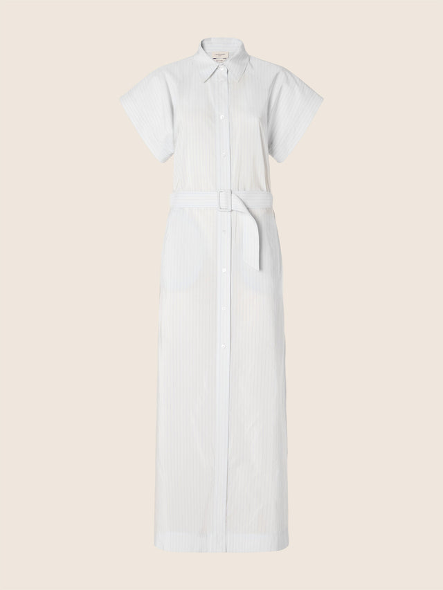 Cupro-Cotton Poplin Dress