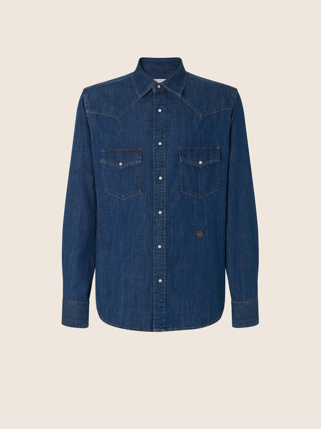 Western Shirt in Lightweight Denim
