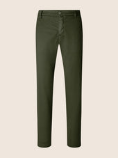 Gray – Pants in Cotton and Linen gabardine stretch