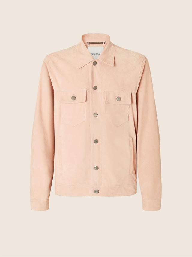 Trucker jacket in suede