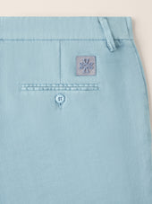Gray Cotton And Linen Stretch Gabardine Pants
