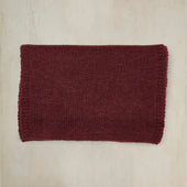 Muskox Knitted Scarf In Aubergine
