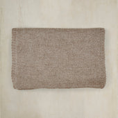 Muskox Knitted Scarf In Dark Natural