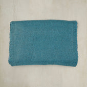 Muskox Knitted Scarf In Aqua Blue