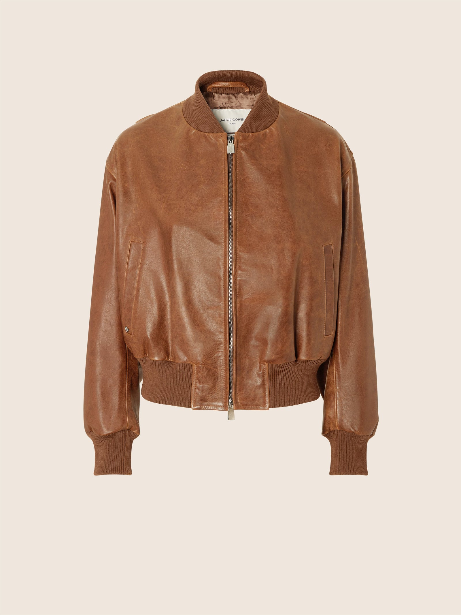 Leather Bomber Jacket