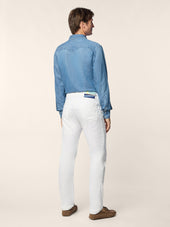 Western Shirt In Cotton Linen