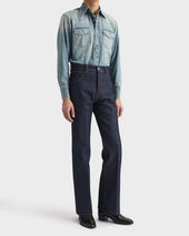 Jean Vas En Denim De Coton