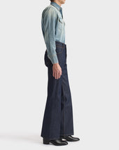 Jean Vas En Denim De Coton