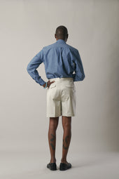 S016 Tailored Shorts Chalk