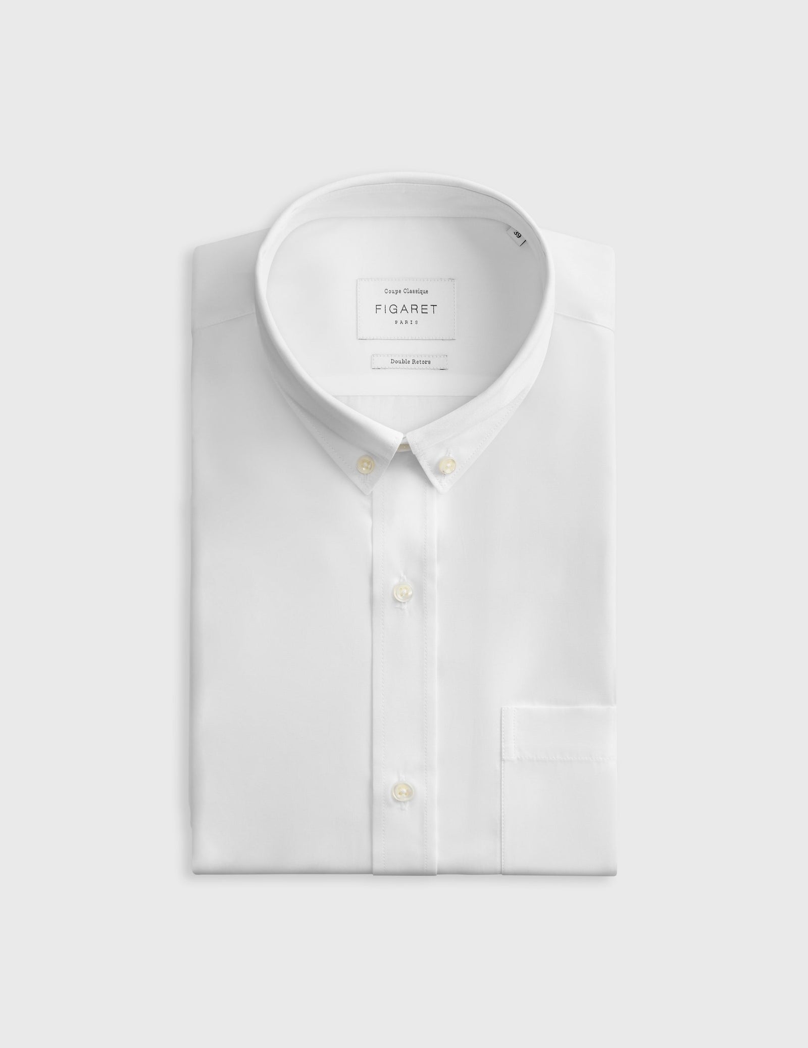 Chemise Classique Manches Courtes Blanche