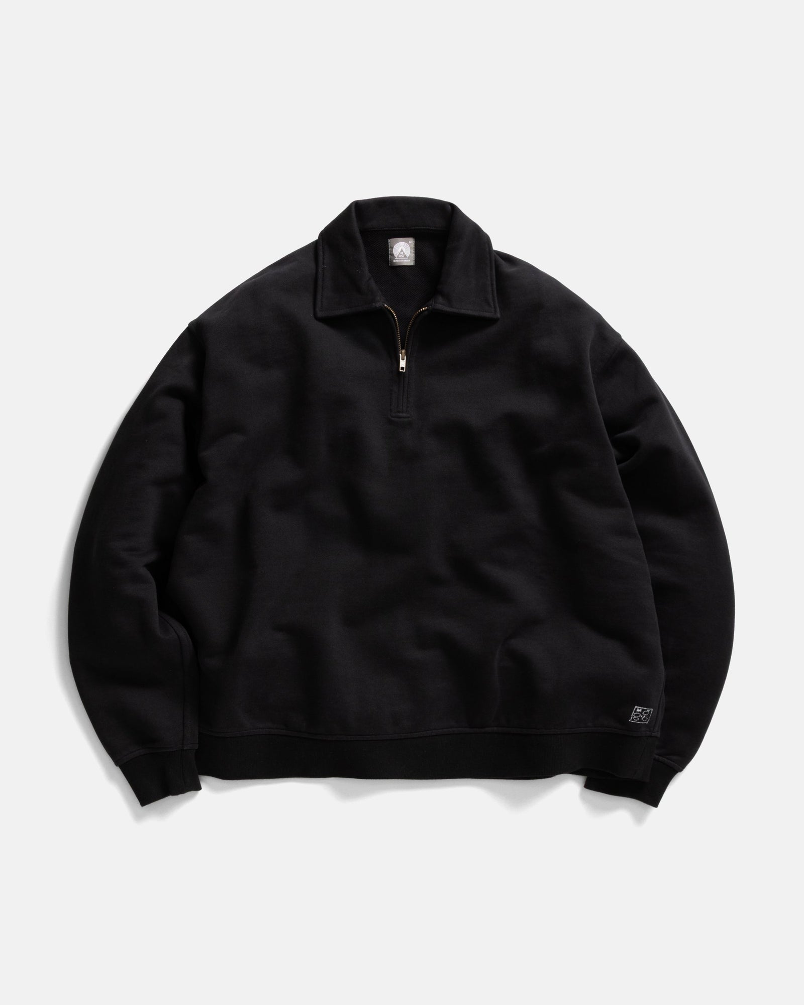 Collan Zip Collar Sweatshirt 19oz All Cotton Loopback Terry Fleece