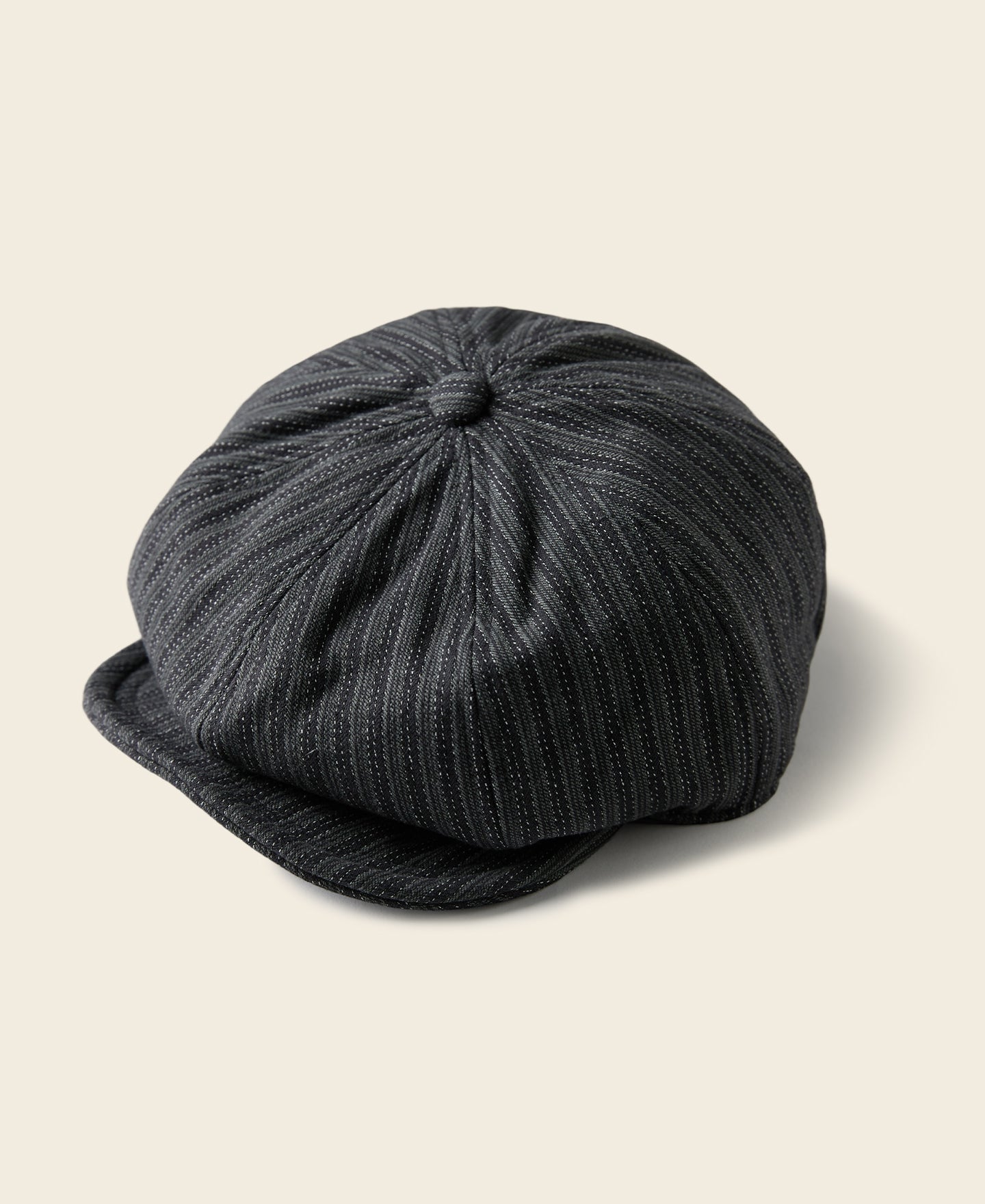 Yarn Dyed Stripe Newsboy Cap