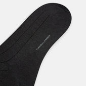 Brown Dash Striped Long Socks