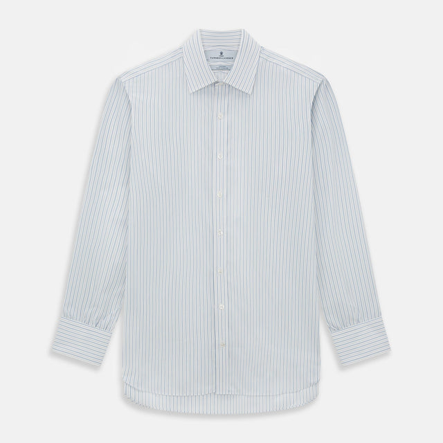 Sky Blue Combination Stripe Mayfair Shirt