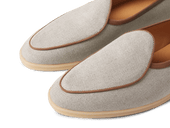 Stride Loafers In Vachette Linen With Natural Sole