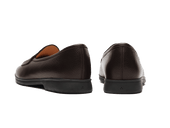 Stride Penny Loafers In Moorland Calf With Dark Sole