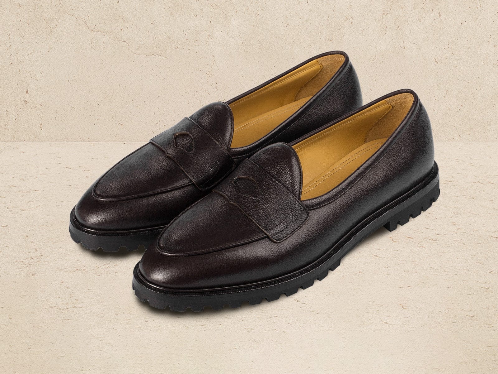 Grand Varenne Loafers In Dark Brown Shield Calf