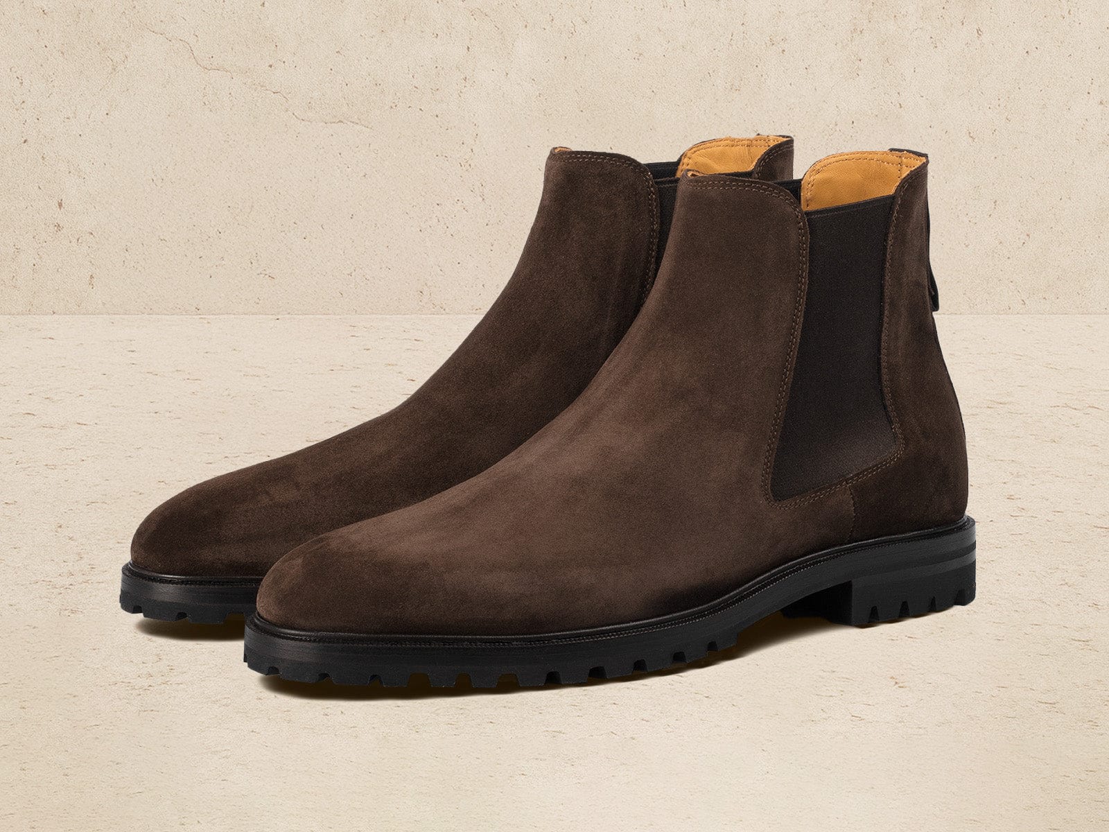Ribot Boots In Dark Brown Shield Suede