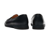 Stride Penny Loafers In Moorland Calf With Dark Sole