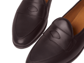 Grand Fleurus Penny Loafers In Dark Brown Noble Calf