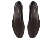 Lune Slippers In Dark Brown Luxe Suede
