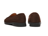 Stride Loafers In Ebony Brown Shield Nubuck