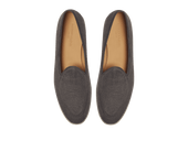 Stride Loafers in Fiji Grey Merlinen with Natural Sole