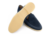 Stride Loafers In Midnight Glove Suede Natural Sole