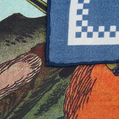 Ukiyo E Silk Pocket Square Kari 40x40cm